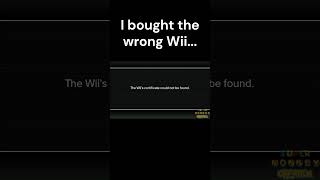 Invalid Wii Certificate Error shorts [upl. by Bohlin]