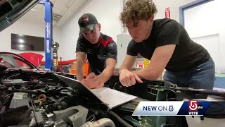 Mass Bay students step up as auto technician shortage worsens [upl. by Hiasi153]