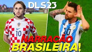 NARRAÃ‡ÃƒO BRASILEIRA NO DREAM LEAGUE SOCCER GALVÃƒO BUENO LUIS ROBERTO CLÃ‰BER MACHADO [upl. by Erlandson]