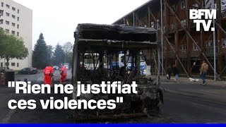 Deux bus incendiés RillieuxlaPape face à une deuxième nuit de violences [upl. by Elga]