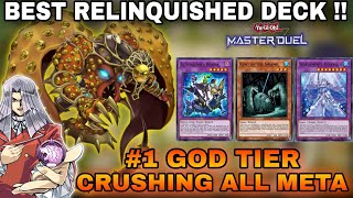 RELINQUISHED Best Deck Infinite Negate  YUGIOH Master Duel [upl. by Bollen]