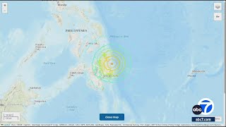 76magnitude earthquake strikes off the Philippines tsunami warning issued [upl. by Nefets781]