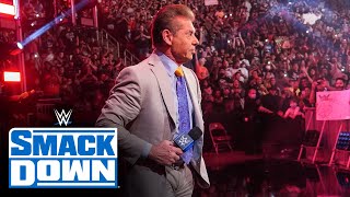 Mr McMahon welcomes the WWE Universe home SmackDown July 16 2021 [upl. by Sirtimed]