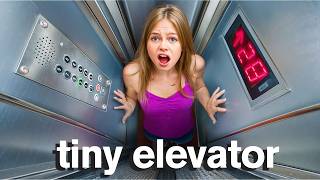 My Daughter TRAPPED IN TINY ELEVATOR Security Cameras [upl. by Yoc823]