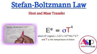 stefan boltzmann law of radiation  Heat and Mass Transfer [upl. by Balduin]