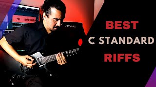 TOP 10 C STANDARD RIFFS  The best guitar riffs [upl. by Jerol192]