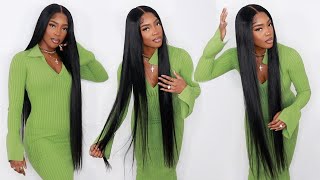 Beginner Friendly 40 INCH 🔥 Buss Down Middle Part 5x5 Closure Wig Install  Ft ASTERIA HAIR [upl. by Noizneb]