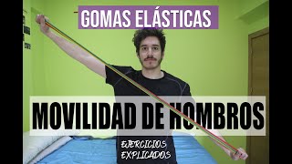 Movilidad de HOMBROS con Gomas Elásticas Explicado  HOME WORKOUT [upl. by Norina396]