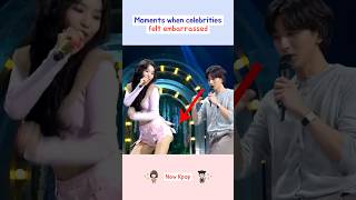 Moments when celebrities felt embarrassed kpop shorts [upl. by Airahs230]