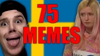 75 SVENSKA MEMES PÅ 260 SEKUNDER [upl. by Nirrol]