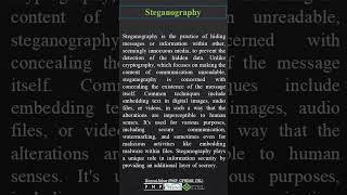 Steganography  CISSP [upl. by Ahsilat529]