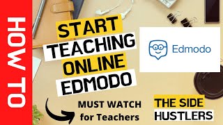 EDMODO Tutorial for Teachers  How to Start Teaching Online 2020 [upl. by Gamal]