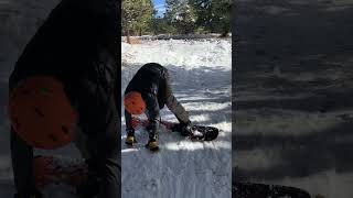 Welikebikes2 tried to snowboard… in ski boots skiing snow snowboarding fail [upl. by Blisse]