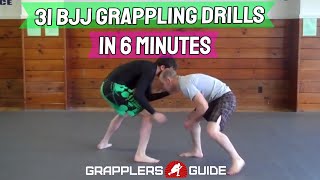 31 BJJ Grappling Partner Drills in Less Than 6 Minutes  Jason Scully [upl. by Holder]