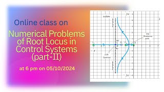 Online class on Numerical Problems of Root locus in Control systemspartII [upl. by Dragoon]