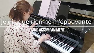 Je dis que rien ne mépouvante GBizet Carmen  Piano Accompaniment [upl. by Phox494]