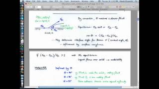 21 Multiphase Flow  Definitions interfacial tension capillary behavior [upl. by Larena]