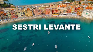 ITALIA 😍 SESTRI LEVATE Liguria Drone video 4K [upl. by Tomkiel]