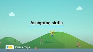 IXL Quick Tip How to assign skills [upl. by Ahteres]