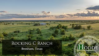 Stunning Luxury Ranch  Rocking C Ranch  Brenham Chappell Hill  Hodde Real Estate Co [upl. by Kan]