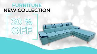 Premium Aqua Extra Soft Satin Imported Fabric LShaped Lounger Sofa Set [upl. by Balliett442]