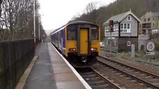 Class 150 Northern Rail Departing Hebden Bridge 28115 [upl. by Damick]