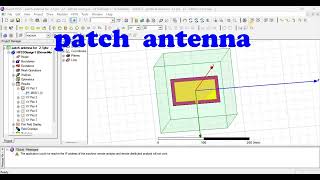 245GHz microstrip line feeding patch antenna with return loss 10db in HFSS [upl. by Enilrahc]