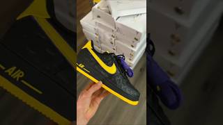 Kobe Bryant x Nike Air Force 1 quotAwayquot limited to 8000 pairs 💛💜🖤 [upl. by Aneed580]