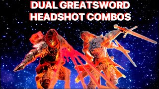 NEW Power Stance GREATSWORD Headshot Combos Are BROKEN  Elden Ring PVP [upl. by Whiney]