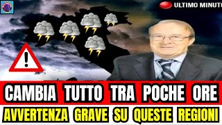 METEO ITALIA CAMBIA TUTTO TRA POCHE ORE AVVERTENZA GRAVE SU QUESTE ZONE TEMPORALI CON GRANDINE [upl. by Anolla898]