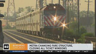 Metra changing fare structure closing ticket windows by February [upl. by Sells]