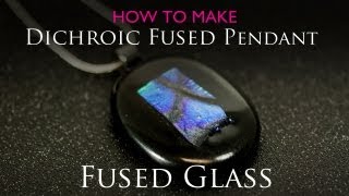 Dichroic Fused Pendant in Microwave Kiln [upl. by Michigan]