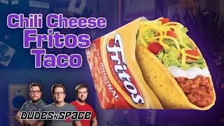 Taco Bell Chili Cheese Fritos Taco Review Taste Test  Dudes N Space [upl. by Hgielrac]