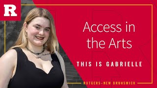 Access in the Arts This is Gabrielle [upl. by Ardnnaed]