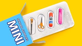 14 DIY MATERIALE SCOLASTICO IN MINIATURA REALMENTE FUNZIONANTI [upl. by Ahsenar]