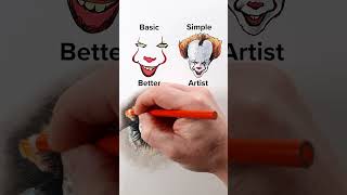 Draw Pennywise art drawing shorts pennywise howtodraw easydraw [upl. by Enetsuj]