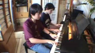 CS Theme amp Variations piano duet [upl. by Nnairak90]