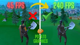 Como Tener POTATO GRAPHICS en FORTNITE  0 Delay  FPS [upl. by Lubbi910]