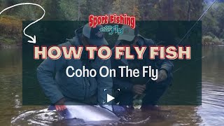 FLY FISHING TRICKS FOR SALMON COHO SALMON ON THE FLY [upl. by Novah]