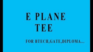 E PLANE TEE E TYPE T JUNCTION IN HINDI [upl. by Welcher236]