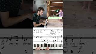 Can I Pet That Dawg — Harmonized reharm harmonization funnyvideo piano bear canipetthatdog [upl. by Lzeil359]