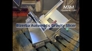 Bizerba Automatic Gravity Slicer Item 9253 MampM Equipment Corp [upl. by Meda838]