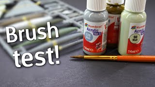 NEW Humbrol Gen 2 Acrylic Paint Brush Test How does it do Product Review [upl. by Arag770]