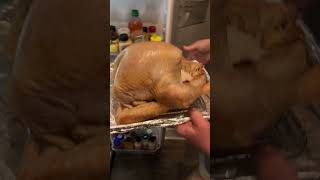 dry turkey skin  crispy turkey skin smokedturkey thanksgivingturkey howtobbqright [upl. by Fanning]