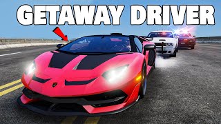 When youre a Getaway Driver in the Worlds Fastest Car in GTA 5 [upl. by Enaed]