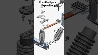 Cuchilla desconectadora tipo V EXPLOSIÓN [upl. by Yelad59]