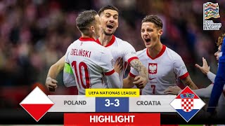 Poland 33 Croatia SixGoal Thriller Ends in a Draw in UEFA Nations League [upl. by Lipkin923]