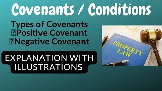 Covenants In Property Law  Types Of Covenants  Detailed Explanation With Illustrations [upl. by Callery607]