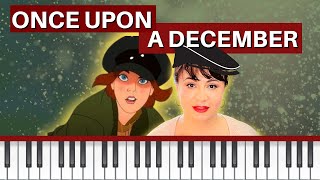 ONCE UPON A DECEMBER EasyAdvanced Piano  Sheet Music [upl. by Eilagam]