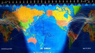 Geochron Digital 4k Shipping and Aircraft routes [upl. by Jilly870]